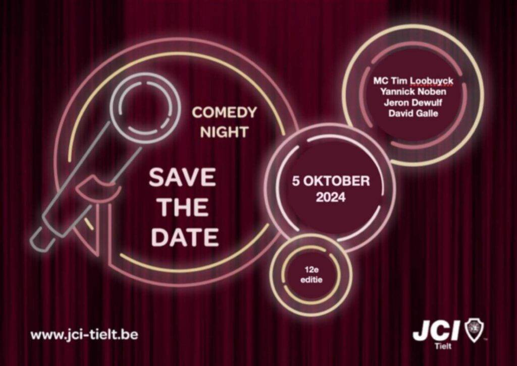 Comedy Night JCI Tielt 5 oktober 2024